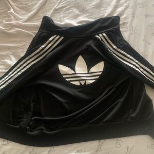 Black Adidas Track-Suit Top. Size: Medium.